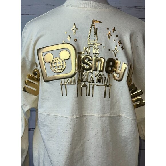 Disney Parks Spirit Jersey WDW Pixie Dust Castle Medium‎ Gold Walt Disney World - Picture 4 of 10